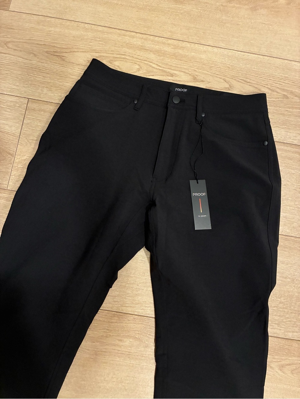 NWT Proof Men’s 72-Hour Merino 5-Pocket Pants Black Size 29x30